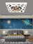 Harry Potter Ledli Çocuk Odası Avize, 60WATT, Beyaz Işık, 60 x 60 Modern Kare, Genç Odası Avize, Yeni 3
