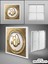 Ev Gold Baskılı Lüks Avize, 60 x 60 cm LED Panel, 60WATT Modern Lamba, Beyaz Işık, 6400 Kelvin, 2