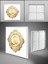 60 x 60 LED Panel, Gold Baskı Lüks Avize, 60WATT, LED Armatür, Baskılı LED Panel, 6400K, BEYAZ Işık 1