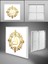 Gold Desenli Kare 60WATT LED Aydınlatma, Yeni Mesil Modern LED Avize, Güçlü Işık Tasarruflu Lamba 2