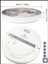 Salon Aplik Trend Ürün Moon LED Aplik 30 cm Çap LED 25 Watt Modern Duvar Aplik Yatak Odası Aplik 4