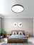 Black LED Panel, Yuvarlak, Ledli Armatür, 50 cm -45WATT, Siyah Çerçeve, 6500K-BEYAZ-IŞIK-LED-ARMATÜR 1