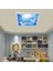 54WATT-GÜÇLÜ Işık-Modern TASARIM-60 x 60 54W Ledli Tavan Avize-Kuş Cenneti-Tavana Yapışık Salon Avize 1