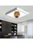 Aslan Çocuk Odası LED AVIZE-60W Aydınlatma-Şık TASARIM-60 cm x 60 cm Kare-Beyaz Işık-Led-Beyaz Çerçeve 1