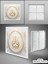 Salon LED Avize, Gold Baskı Modern LED Armatür, 60 cm x 60 cm Kare, 60WATT, Beyaz Işık, LED Armatür, 2