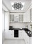 Mutfak LED Avize Şık Desenli LED Avize 60W Tavana Model Modern LED Avize, Beyaz Işık, 1