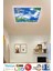 Ağaçlı Gökyüzü Avize 60W Yeni Nesil Aydınlatma 60 x 60 Beyaz Işık, Modern Çerçeve 4