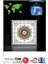 Kibar Tasarım Desenli LED Tavan 60WATT LED Avize 60 cm x 60 cm Modern Kendinden Çerçeveli 3