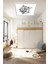Genç Odası Rock Model Baskılı LED Avize 60WATT Beyaz Işık Homojen Aydınlatma, Modern Kare LED 4