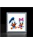 Baby Donald Duck Çocuk Odası LED Avize Göz Yormayaz-60 cm x 60 cm Kare Beyaz Işık Beyaz Metal Çerçeve 3