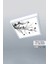 1 x 1-TEKLI-60 x 60-TAVANA Yapışık LED PANEL-54W-SIVA Üstü-Kolay Montaj-Kuşlu Dallar- LED 1