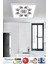 Desenli Panel Avize 60W LED Tavan Aydınlatma 60 cm x 60 cm Beyaz Modern Çerçeve 4