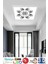 Desenli Panel Avize 60W LED Tavan Aydınlatma 60 cm x 60 cm Beyaz Modern Çerçeve 5