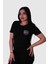 Follow Dream Baskı Siyah Kadın T-Shirt Model 6 2