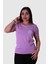 Follow Dream Baskı Lila Kadın T-Shirt Model 6 1