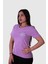 Follow Dream Baskı Lila Kadın T-Shirt Model 6 2