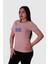 Mavi-Kırmızı Kova Baskı Bej Kadın T-Shirt Model 4 2