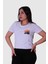 Gün Batımı Baskı Beyaz Kadın T-Shirt Model 5 2
