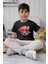 Cars Şimşek Tişört Mcqueen Çocuk Tshirt Siyah 1