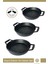 Granit Döküm 3'lü Sahan Tava Seti Siyah 18 Cm/20 Cm/22 cm E007 1