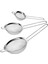 SK-7161 3lü Paslanmaz Çelik Çay Süzgeci 3 Boy Süzgeç Çelik 3 Boy Çay Süzgeçi 3lü Süzgeç 2