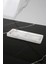 Mermer Desenli Dekoratif Sunum Tepsisi Tabağı Beton Sunumluk 10X25 cm Siyah Beyaz 2