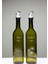 Yağdanlık Çiçek Baskılı Cam Zeytinyağı ve Ayçiçek Yağı Şişesi Damlatmaz Yağlık 2'li Set 750ML 2