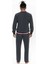 18922 Erkek Antrasıt Melanj Uzun Kollu Dik Yaka Pijama Takımı 3