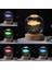 Kristal Cam Kar Küresi 3D Renk Değiştiren Rgb'li Doğal Ahşap Standlı USB Kablolu LED Işıklı Lamba Seti Konsept Dekoratif Hediyelik Eşya Top Dekor Özel Premium Seri 2