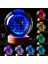 Kristal Cam Kar Küresi 3D Renk Değiştiren Rgb'li Doğal Ahşap Standlı USB Kablolu LED Işıklı Lamba Seti Konsept Dekoratif Hediyelik Eşya Top Dekor Özel Premium Seri 5