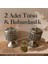 Gümüş Renk 2 Adet Şık Tasarımlı Metal Tütsü & Buhurdanlık Seti (Simli Mum Hediyeli) Mod3 1
