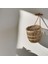 Dekoratif Çok Amaçlı Doğal El Yapımı Hasır Saksı Sepet / 10X10 cm 5