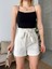 Beli Büzgülü Kuşaklı Mini Şort 4