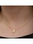 925 Ayar Gümüş Gold Minimal Kar Tanesi Kadın Kolye 4