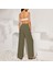 Barbora Keten Günlük Pantolon Beli Bağcıklı LN14HAKI8 2