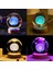 Kristal Cam Kar Küresi 3D Renk Değiştiren Rgb'li Doğal Ahşap Standlı USB Kablolu LED Işıklı Lamba Seti Konsept Dekoratif Hediyelik Eşya Top Dekor Özel Premium Seri 5