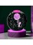 Kristal Cam Kar Küresi 3D Renk Değiştiren Rgb'li Doğal Ahşap Standlı USB Kablolu LED Işıklı Lamba Seti Konsept Dekoratif Hediyelik Eşya Top Dekor Özel Premium Seri 2