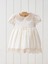 3-24 Ay Bebe Yaka Kısa Kollu Dantel Detaylı Kız Bebek Elbise My 4264 2