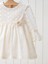 2-5 Yaş Bisiklet Yaka Uzun Kollu Kız Bebek Elbise mm 4375 3