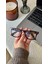 Unisex Leopar Desenli Mavi Işık Koruyucu Gözlük Optik Uyumlu 1