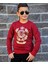 Mybrand Çocuk Lüks Sweatshirt MB-007BORDO 1