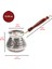 Eskitme Bakır Cezve - Gri Renk 4 Kişilik 5
