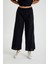 Keten Günlük Rahat Beli Lastikli Kadın Ikili Takım Alt Üst LN10SIYAH5 7