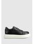 Siyah Deri Erkek Sneaker 1