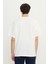 %100 Pamuk Oversize Fit Rahat Kesim Bisiklet Yaka Baskılı Tişört 5