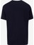 Bisiklet Yaka Baskılı Lacivert Erkek T-Shirt J5SM-TST7293 2