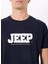 Bisiklet Yaka Baskılı Lacivert Erkek T-Shirt J5SM-TST7339 4