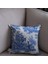 Mavi Vintage Desenli 45 x 45 Dekoratif Yastık Kılıfı 1