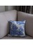 Mavi Vintage Desenli 45 x 45 Dekoratif Yastık Kılıfı 2
