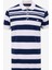 Çizgili Lacivert - Beyaz Erkek Polo T-Shirt M5SM-TST1342 1